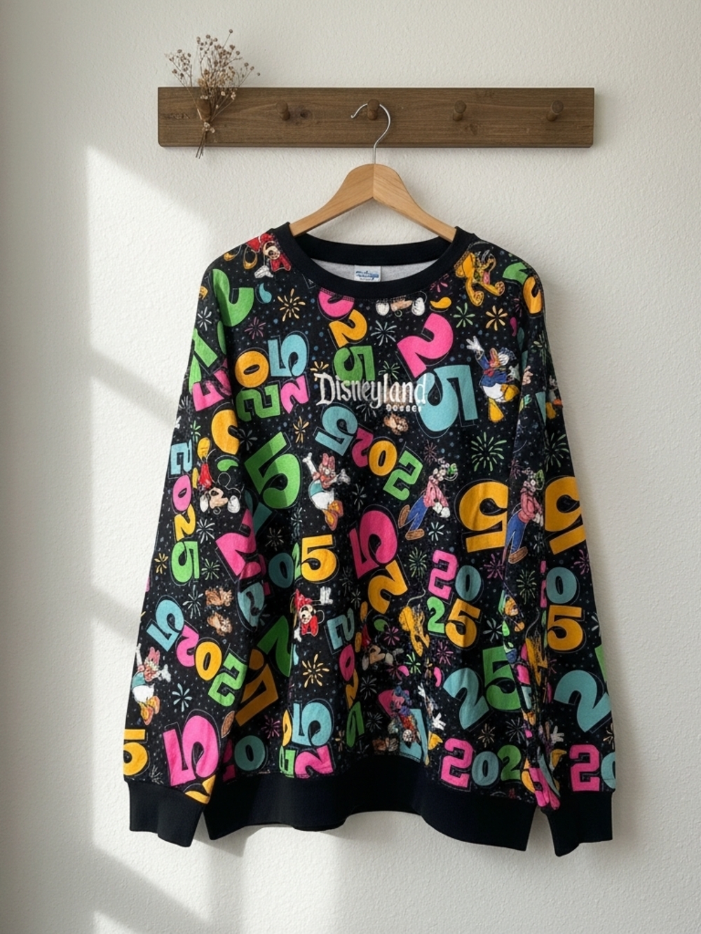 Disney Black Multicolor 2025 Graphic Sweater 3XL
